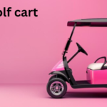 pink golf cart